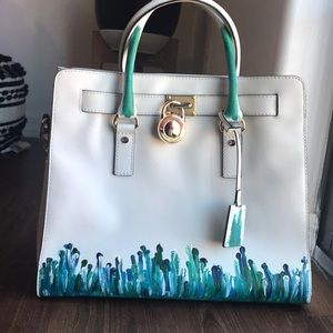 Michael Kors Hamilton Hand painted bag